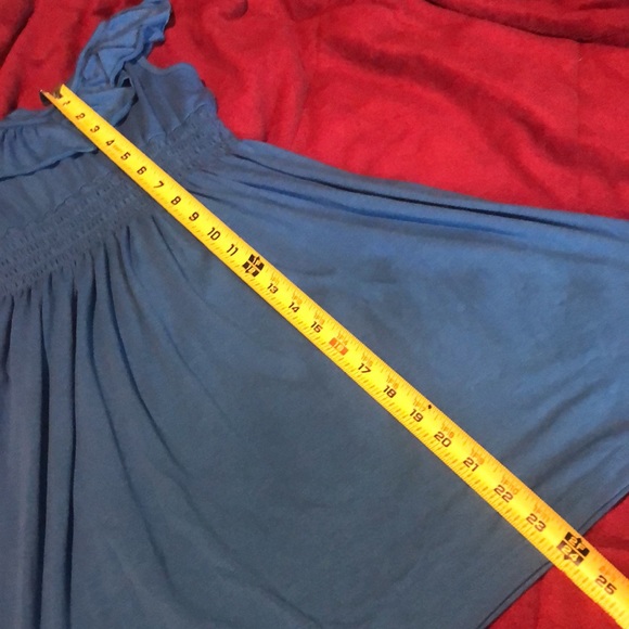 Blue girls sleeveless dress Pinky 10/12 has a snag - Picture 9 of 9